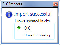 SLC Imports message