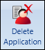 Delete Application button