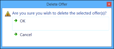 Delete Offer message