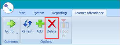 Delete button