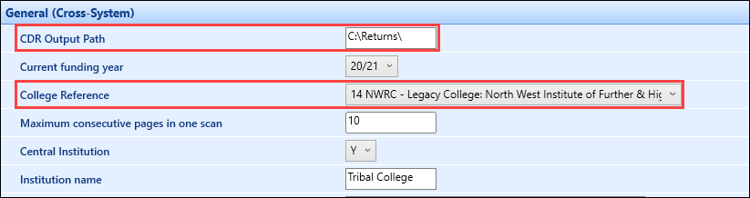 CDR Institution Settings