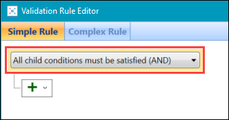 'All child conditions must be satisfied (AND)' logical group