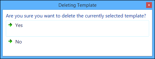 Deleting Template message