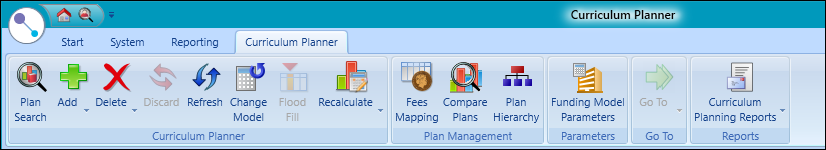 Curriculum Planner ribbon