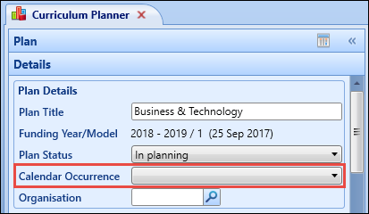 Calendar Occurrence field