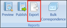 Export button