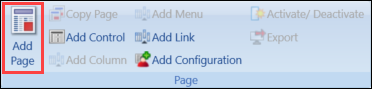 Add Page button