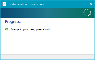 De-duplication – Processing window