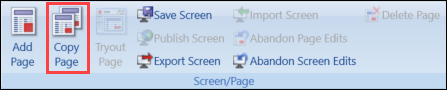 Copy Page button