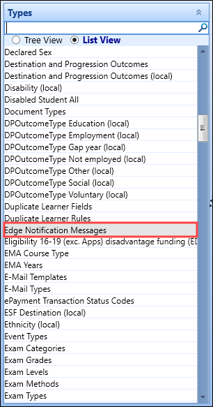 Edge Notification Messages