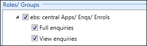 Enquiries roles