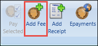 Add Fee button