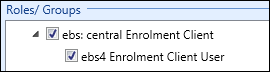 ebs4 Enrolment Client User role