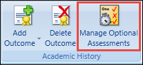 Manage Optional Assessments button