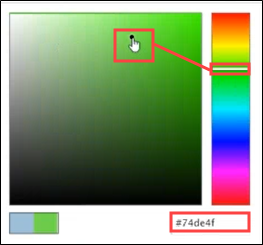 Colour picker bar