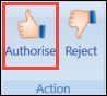 Authorise Button