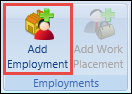 Add Employment button