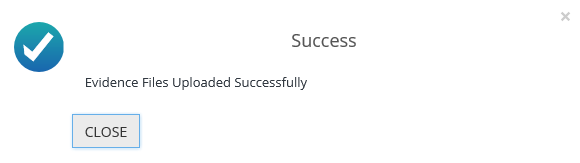 Evidence confirmation message