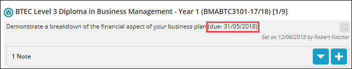 ILP target deadline example