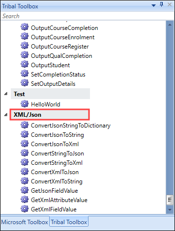 XML/Json Tribal Toolbox