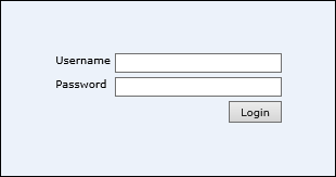 Login page fields