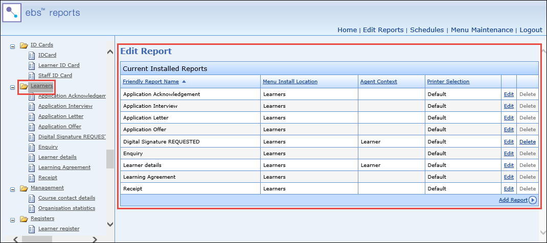 Navigation pane - folder selected