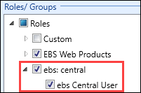 ebs: centra role group