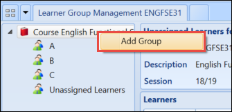 Add Group button