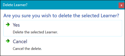 Delete Learner?