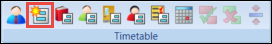 Create a New Blank Timetable button