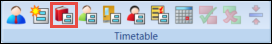 Open a new timetable with Course search button