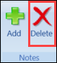 Delete button