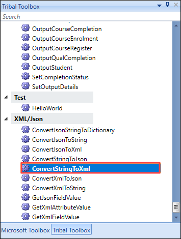 ConvertStringToXml activity