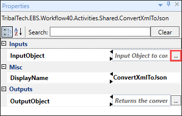 ConvertXmlToJson activity