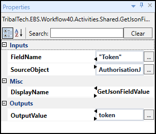 GetJsonFieldValue activity properties