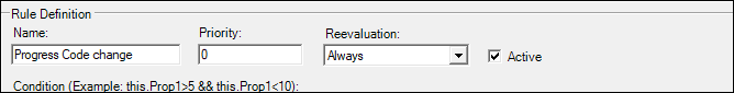 Rule Definition information