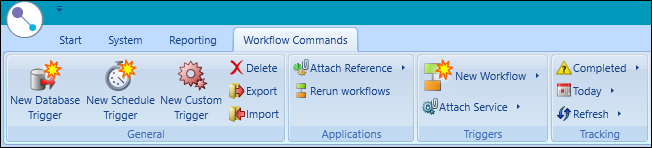 Workflow Manager Ribbon