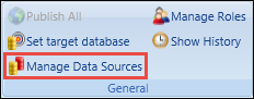 Manage Data Sources button