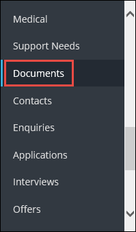 Documents option