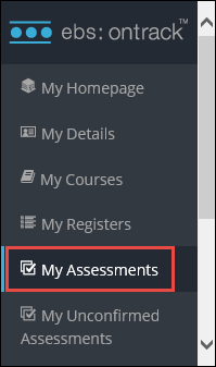 My Assessments option