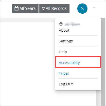 Accessibility option