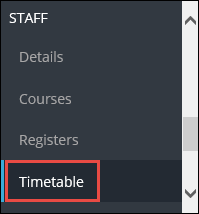 Timetable option