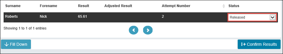 Status field