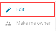 The Edit option