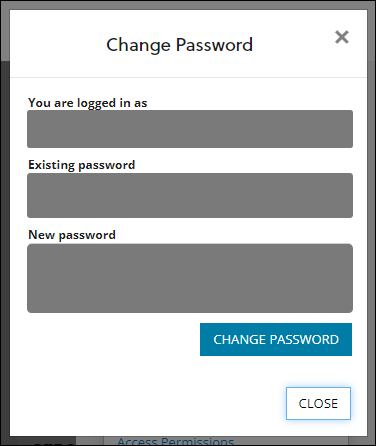 Change Password window