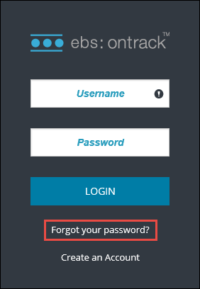 Forgot your password link