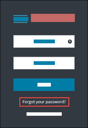 Forgot your password? link