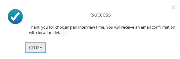 Interview confirmation message