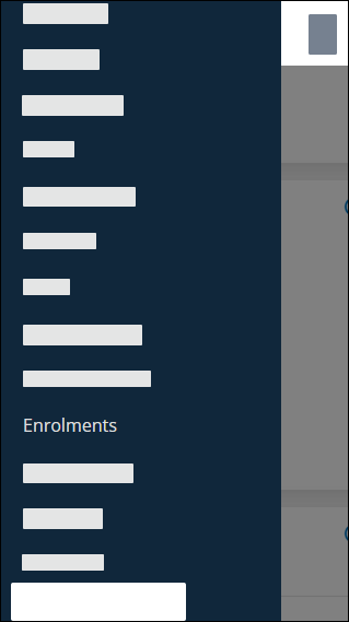 Enrolments option mobile