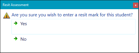 Resit Assessment window